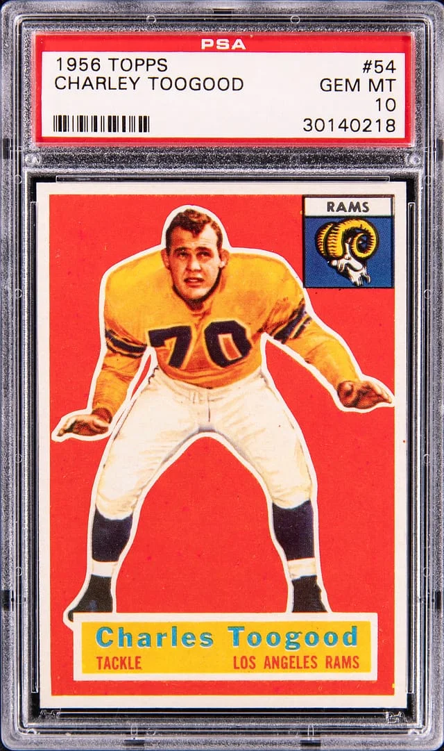 1956 Topps Charley Toogood #54 card image