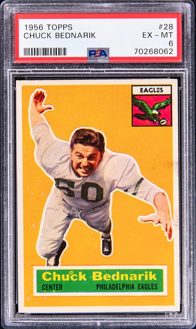 1956 Topps Chuck Bednarik #28 card image
