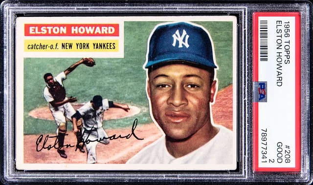 1956 Topps Elston Howard #208 card image