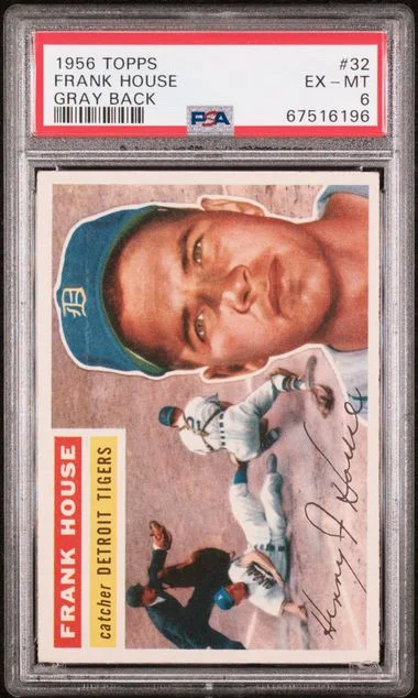1956 Topps Frank House Gray Back #32 card image