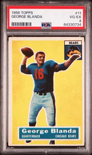 1956 Topps George Blanda #11 card image