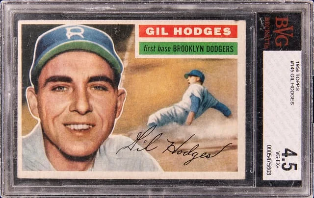 1956 Topps Gil Hodges #145 card image