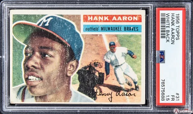 1956 Topps Hank Aaron #31 card image