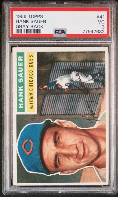 1956 Topps Hank Sauer #41 card image