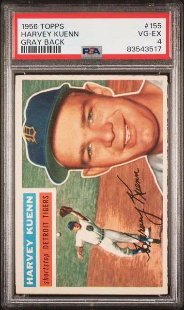 1956 Topps Harvey Kuenn #155 card image