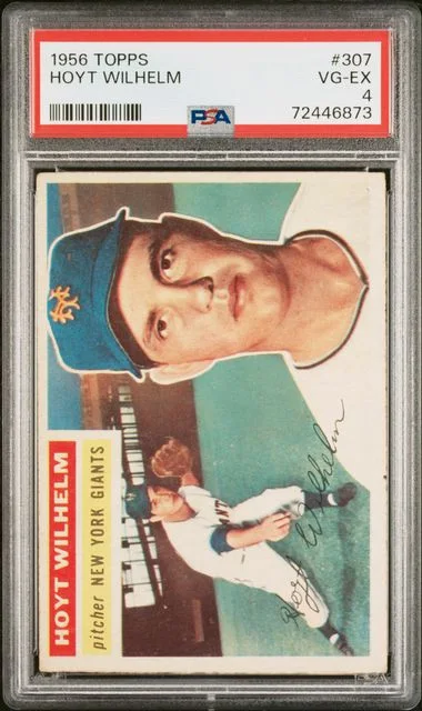 1956 Topps Hoyt Wilhelm #307 card image