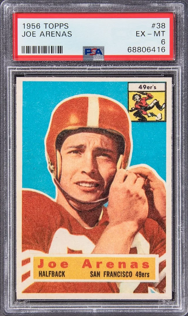1956 Topps Joe Arenas #38 card image