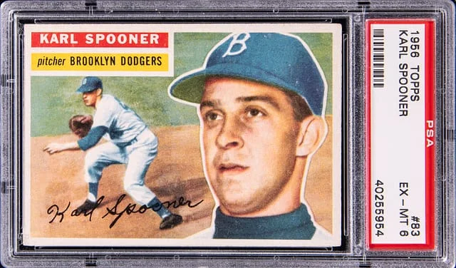 1956 Topps Karl Spooner #83 card image