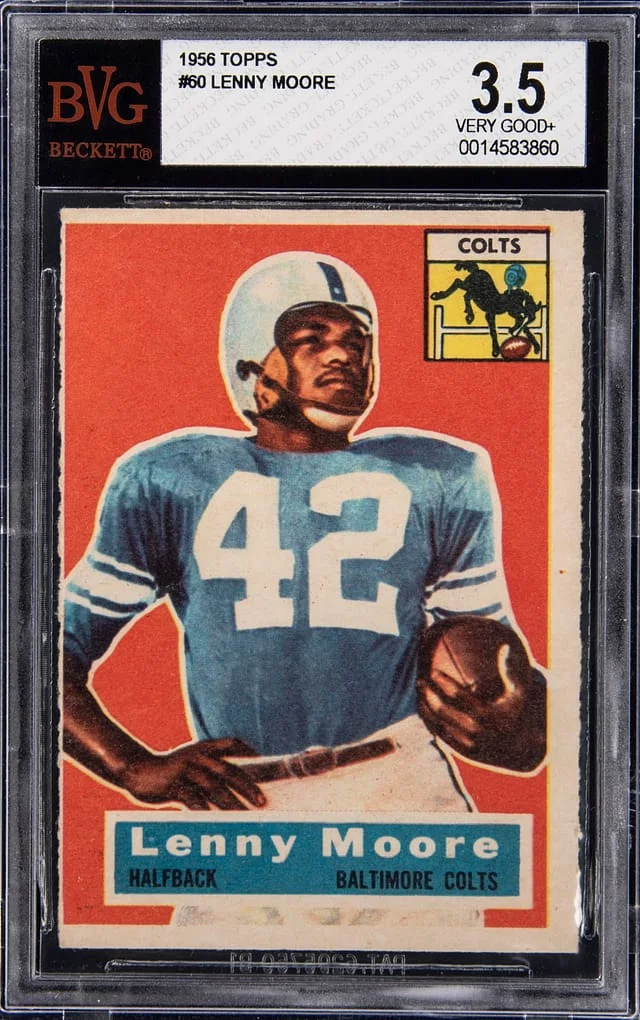 1956 Topps Lenny Moore #60 card image