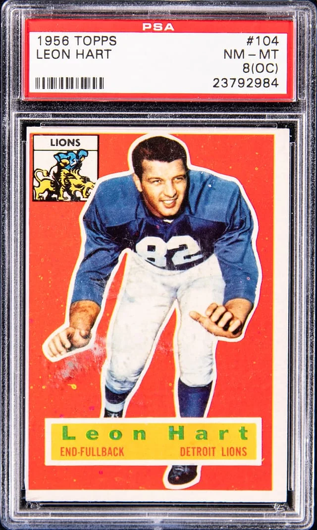 1956 Topps Leon Hart #104 card image