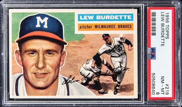 1956 Topps Lew Burdette #219 card image