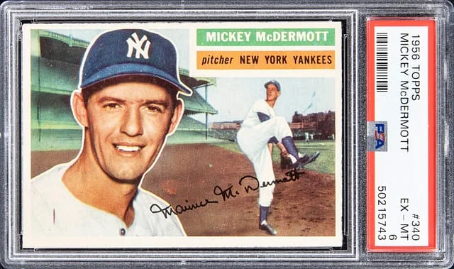 1956 Topps Mickey Mcdermott #340 card image