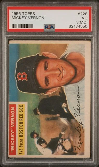 1956 Topps Mickey Vernon #228 card image