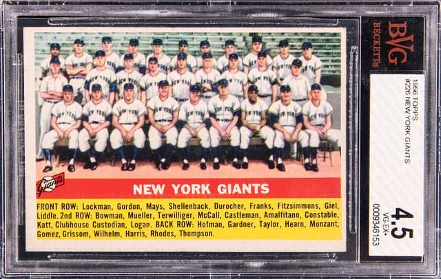 1956 Topps New York Giants #226 card image