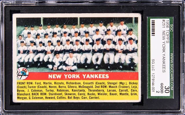 1956 Topps New York Yankees #251 card image