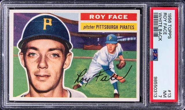 1956 Topps Roy Face #13 card image