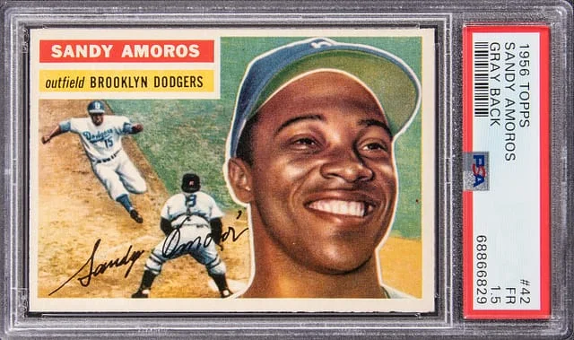 1956 Topps Sandy Amoros #42 card image