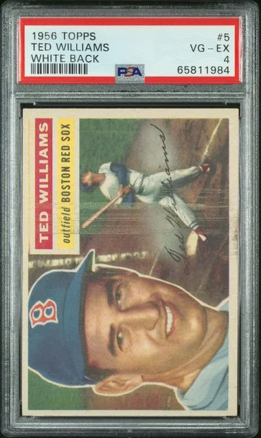 1956 Topps Ted Williams #5 card image
