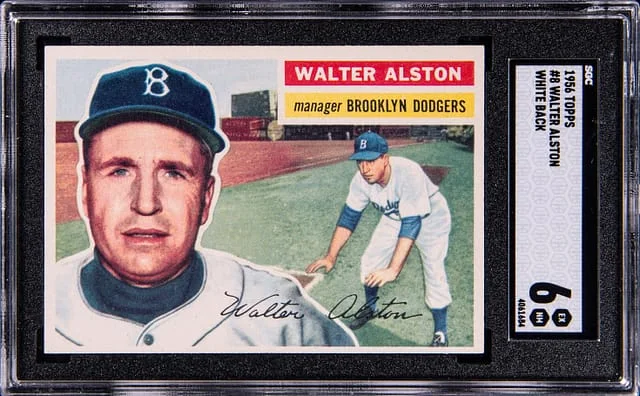 1956 Topps Walter Alston #8 card image