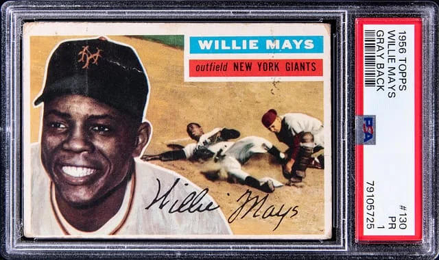 1956 Topps Willie Mays #130 card image
