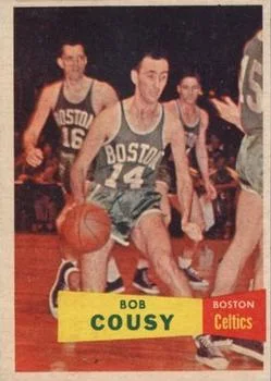 1957-58 Topps Bob Cousy #17 card image
