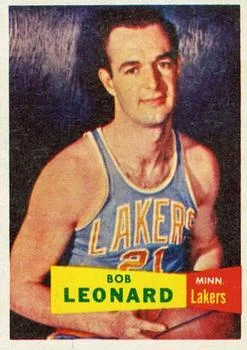1957-58 Topps Bob Leonard #74 card image