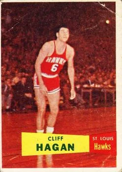 1957-58 Topps Cliff Hagan #37 card image