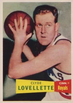 1957-58 Topps Clyde Lovellette #78 card image