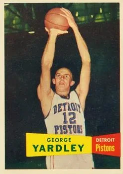 1957-58 Topps George Yardley #2 card image