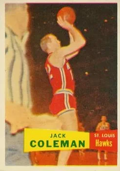 1957-58 Topps Jack Coleman #70 card image