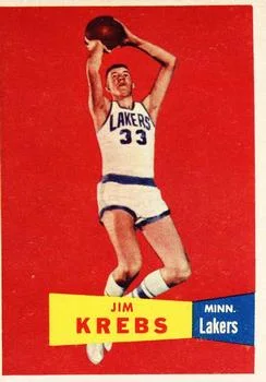 1957-58 Topps Jim Krebs #25 card image