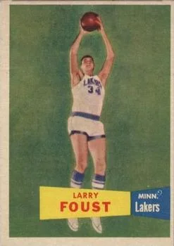 1957-58 Topps Larry Foust #18 card image