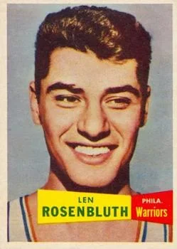 1957-58 Topps Lennie Rosenbluth #48 card image