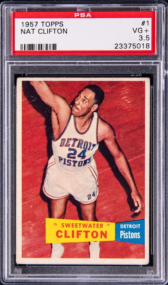 1957-58 Topps Nat Clifton #1 card image