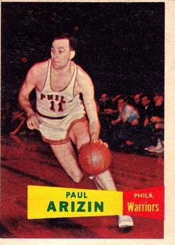 1957-58 Topps Paul Arizin #10 card image