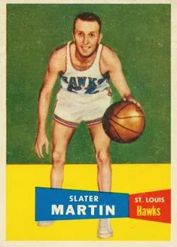 1957-58 Topps Slater Martin #12 card image