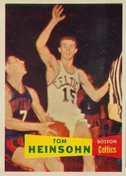 1957-58 Topps Tom Heinsohn #19 card image