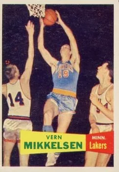 1957-58 Topps Vern Mikkelsen #28 card image