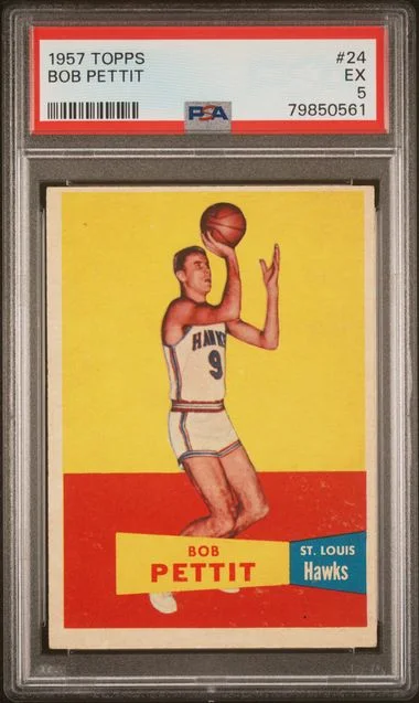 1957-98 Topps Bob Pettit #24 card image