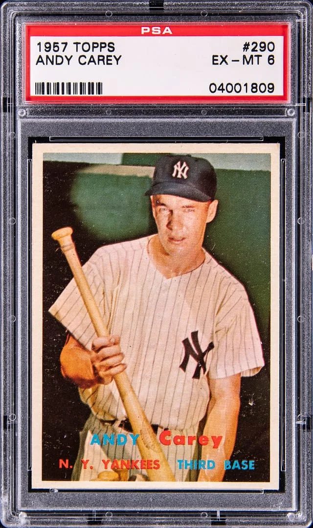 1957 Topps Andy Carey #290 card image