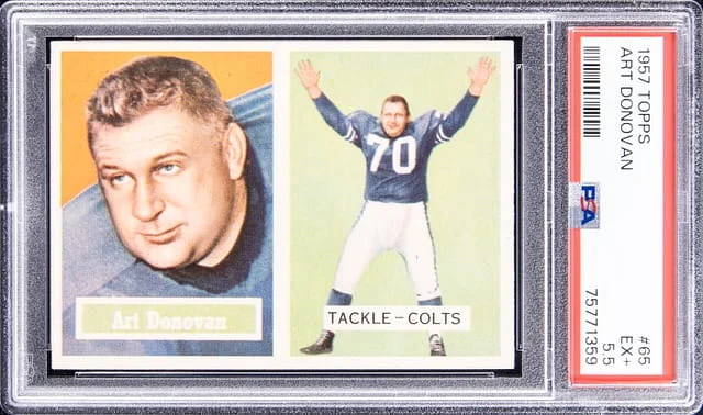 1957 Topps Art Donovan #65 card image