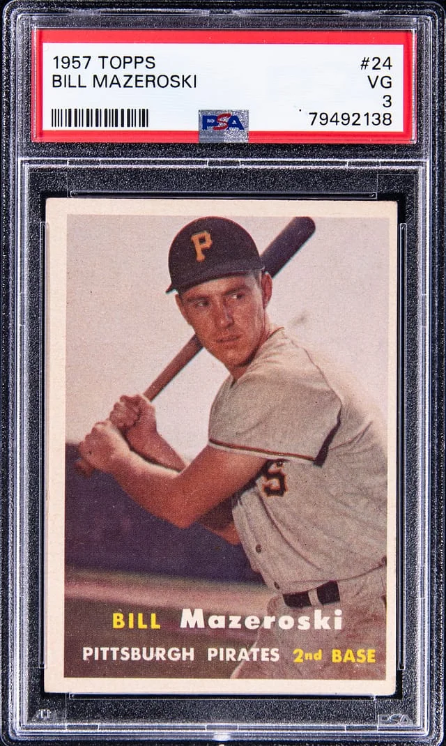 1957 Topps Bill Mazeroski #24 card image