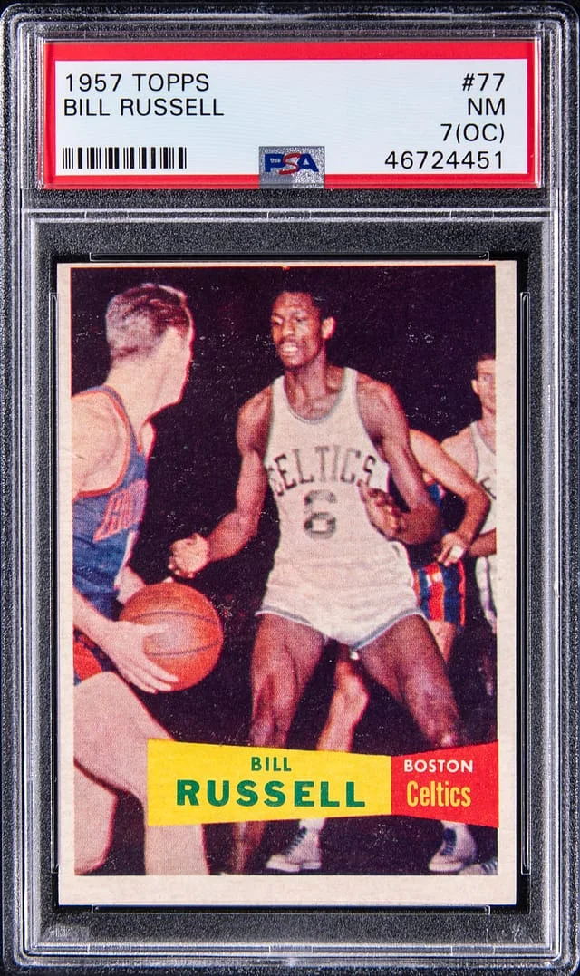 1957 Topps Bill Russell #77 card image