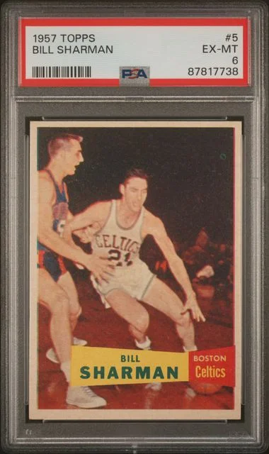 1957 Topps Bill Sharman #5 card image