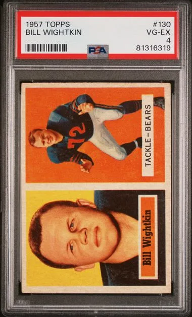 1957 Topps Bill Wightkin #130 card image