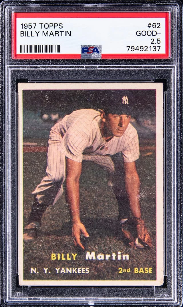 1957 Topps Billy Martin #62 card image