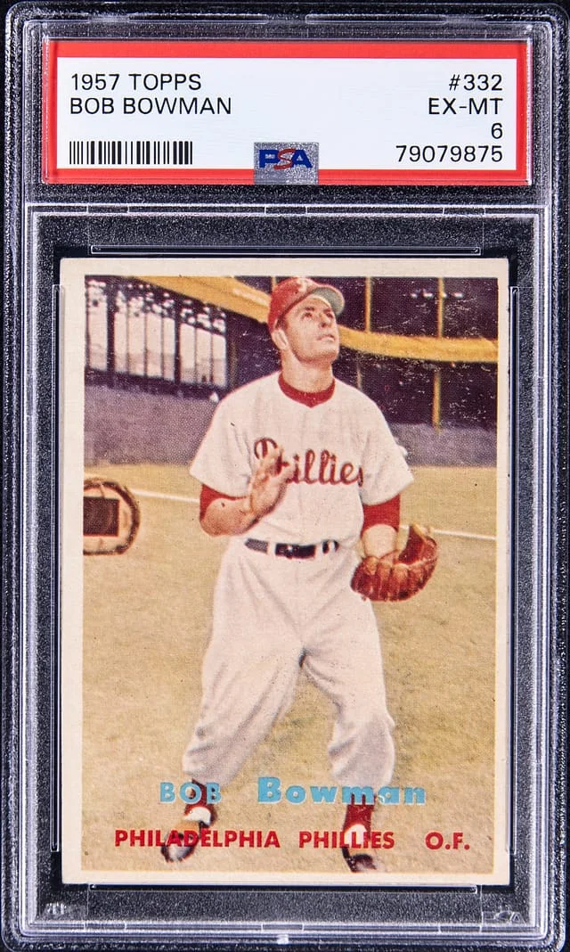 1957 Topps Bob Bowman #332 card image