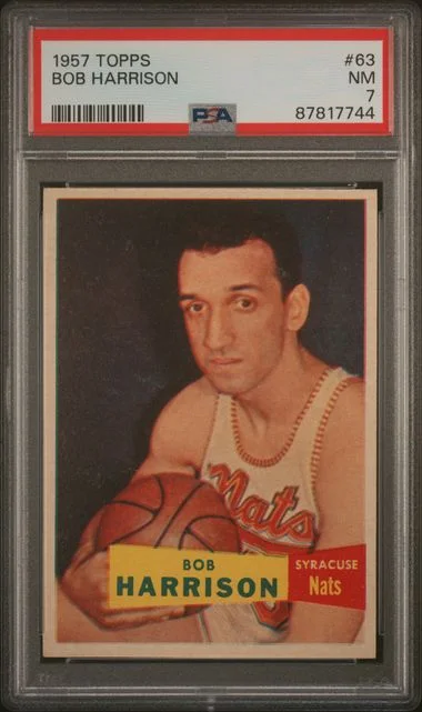 1957 Topps Bob Harrison #63 card image