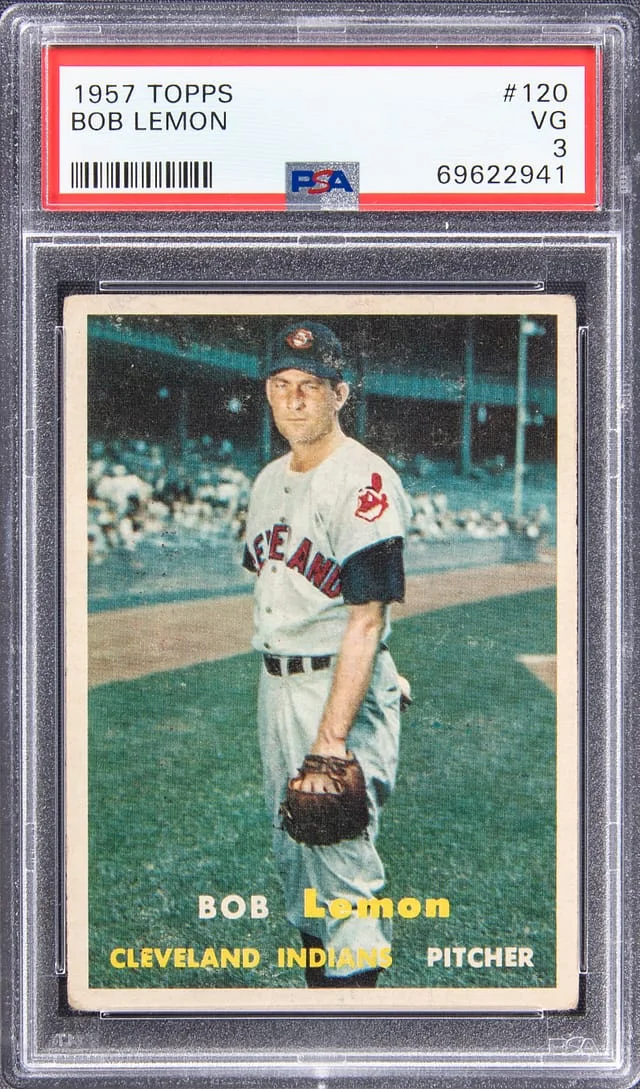 1957 Topps Bob Lemon #120 card image