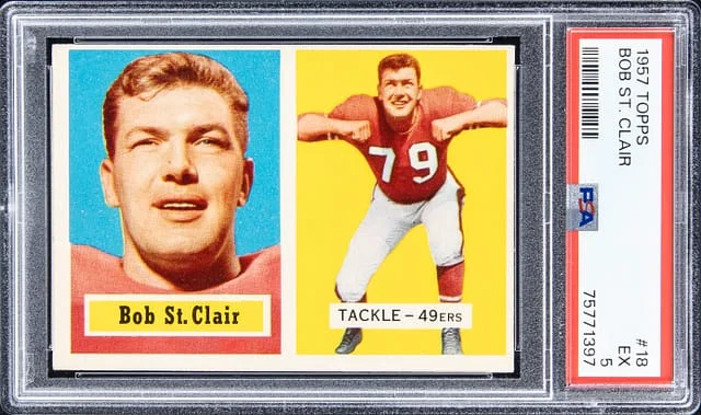 1957 Topps Bob St. Clair #18 card image